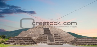 Teotihuacan pyramid of the moon.