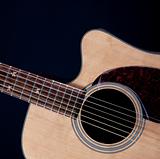 Acoustic Guitar Isolated on Black