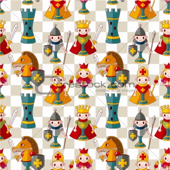 cartoon chess seamless pattern
