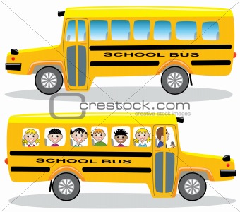 Empty school bus