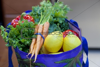 Fresh Produce in a Grocery Bag