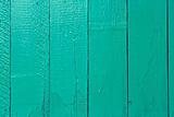 Wooden turquoise fence