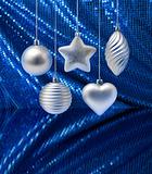 Silver blue Christmas decoration