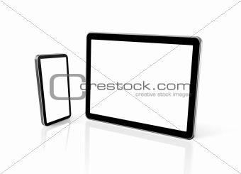 mobile phone and digital tablet pc computer