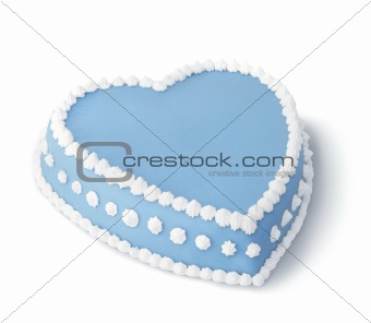 Blue decorated cake