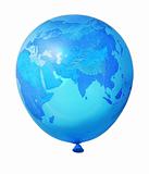 Blue planet Earth balloon