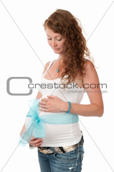 Pregnant beautiful woman