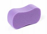violet oval bath sponge