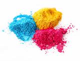 Process color chalk powder