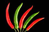 Chili pepper pods