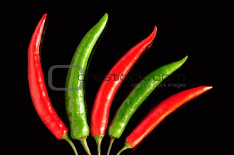 Chili pepper pods