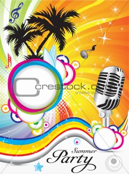 abstract summer party background
