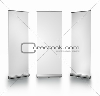 Blank roll-up posters