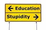 education and stupidity