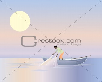 asian fisherman