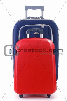 Suitcase isolated on white