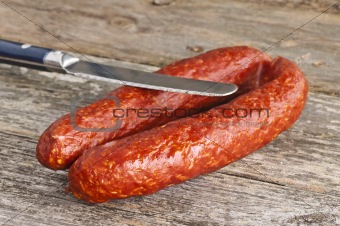 sausage Kabanos of Hungary