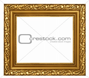 Decorated gold plated frame