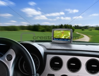 Gps auto navigator in car