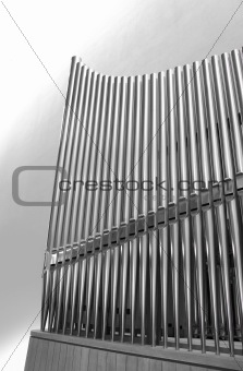 Organ pipes vertical