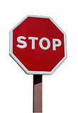 Realistic stop sign