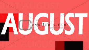 Creative image of August concept