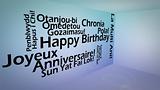 Creative image of international happy birthday concept