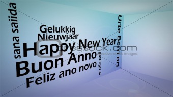 Creative image of happy new year concept