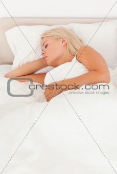 Quiet woman sleeping