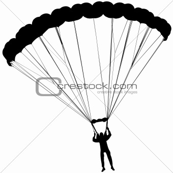 Parachute silhouette