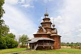 Churches of Russia. Old wooden church in Suzdal