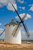 Medieval windmill on a hill
