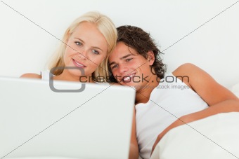 Couple watching a movie