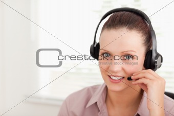 Operator helping someone in the hotline