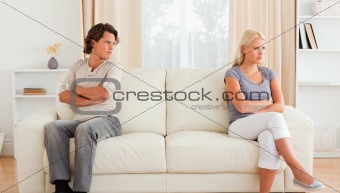 Husband angry at his wife