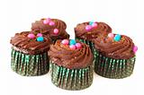 Miniature chocolate cupcakes 