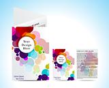 abstract colorful circular  brochure