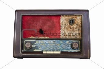 Old radio isolated 