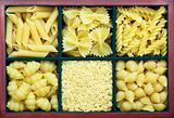 Six types of pasta