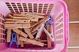 clothespin in home