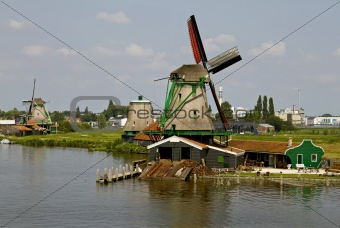 Zaanse Schans Historic Windmills
