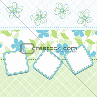 Template cards for the boy, vector