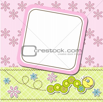 Template cards for the boy and girl, vector
