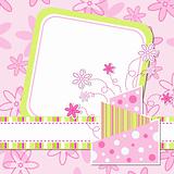 Template greeting card, vector