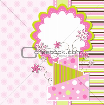 Template greeting card, vector