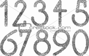 numbers fingerprint