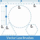 vector line brushes