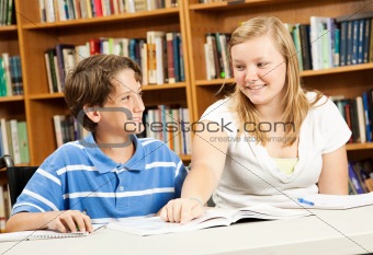Disabled Boy with Teen Tutor