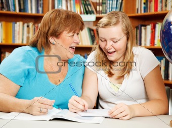 Studying with Mom