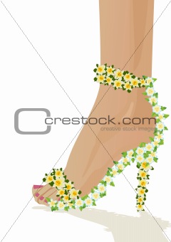 Shoes flowers